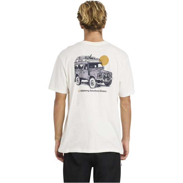 2026 Billabong Mens Make Tracks T-shirt 24A501605 - Off White
